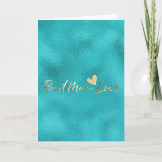 Best mam Ever Heart Kaart (Voorkant)