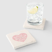 Best mam Ever Heart Stenen Onderzetter (Zijkant)