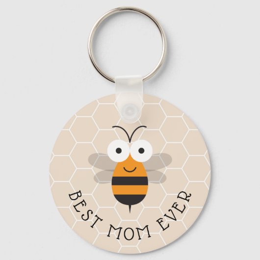 Best mam Ever Honey Bee Sleutelhanger (Achterkant)