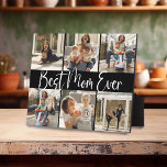 "Best mam Ever" Keepslag 6 Foto Collage Plaque Fotoplaat<br><div class="desc">Laat een moeder weten dat ze de 'Beste Mam ooit' is met dit kleine schattige cadeautje voor een foto-collage. Het ontwerp is uitgerust met 6 favoriete afbeeldingen die eenvoudig kunnen worden geüpload via uw telefoon,  laptop of pc. Maakt een heerlijk sentimenteel Moederdag,  Birthday of kerstcadeau.</div>