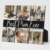 "Best mam Ever" Keepslag 6 Foto Collage Plaque Fotoplaat (Zijkant)