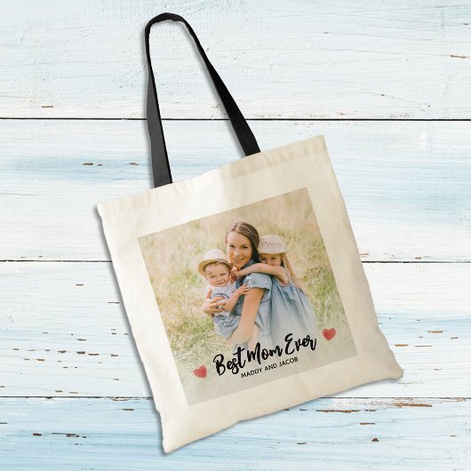Best mam Ever Modern Foto Tote Bag