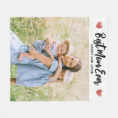 Best mam Ever Modern Photo Fleece Blanket Deken (Voorkant (Horizontaal))