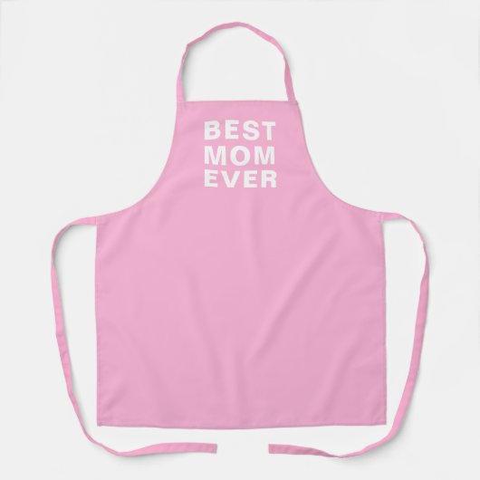 Best mam Ever Modern Pink Typography Kitchen Schort (Voorkant)