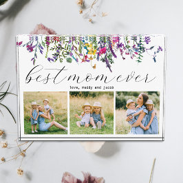 Best mam Ever Modern Three Photo Block Fotoblokken