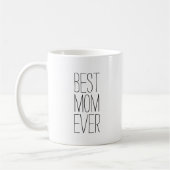 Best mam Ever Modern Typografie Koffiemok (Links)