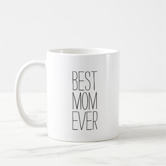Best mam Ever Modern Typografie Koffiemok (Links)