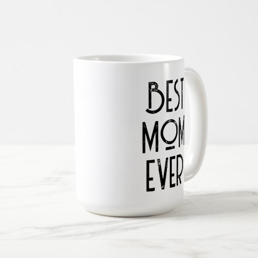 Best mam Ever Modern Typography Moederdag Gift Koffiemok (Voorkant rechts)