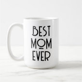 Best mam Ever Modern Typography Moederdag Gift Koffiemok (Links)