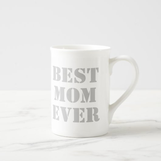 Best mam Ever Modern Typography Moederdag Gift Porselein Kop (Rechts)