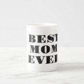 Best mam Ever Modern Typography Moederdag Gift Porselein Kop (Voorkant)