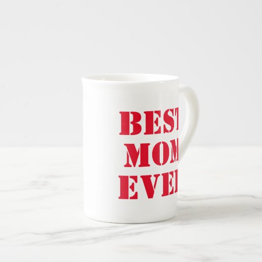 Best mam Ever Modern Typography Moederdag Gift Porselein Kop (Voorkant rechts)