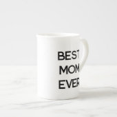 Best mam Ever Modern Typography Moederdag Gift Porselein Kop (Voorkant rechts)