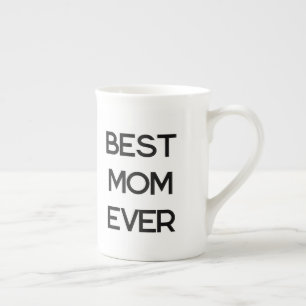 Best mam Ever Modern Typography Moederdag Gift Porselein Kop