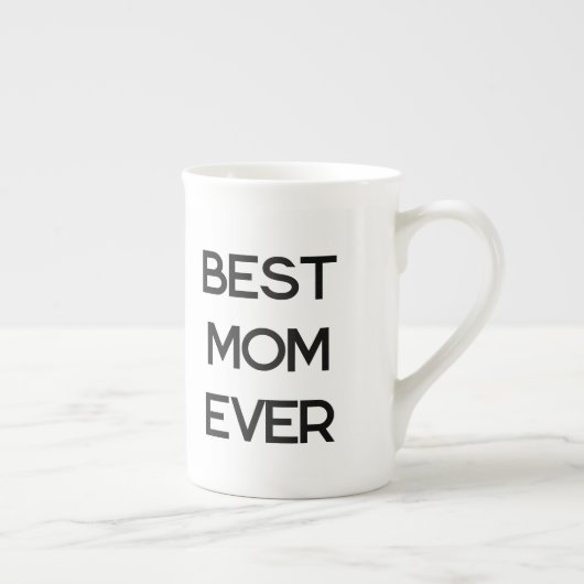 Best mam Ever Modern Typography Moederdag Gift Porselein Kop (Rechts)
