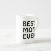 Best mam Ever Modern Typography Moederdag Gift Porselein Kop (Voorkant rechts)