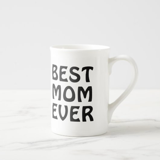 Best mam Ever Modern Typography Moederdag Gift Porselein Kop (Rechts)