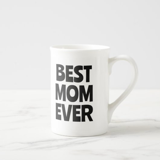 Best mam Ever Modern Typography Moederdag Gift Porselein Kop (Rechts)