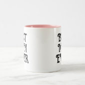 Best mam Ever Modern Typography Moederdag Gift Tweekleurige Koffiemok (Center)