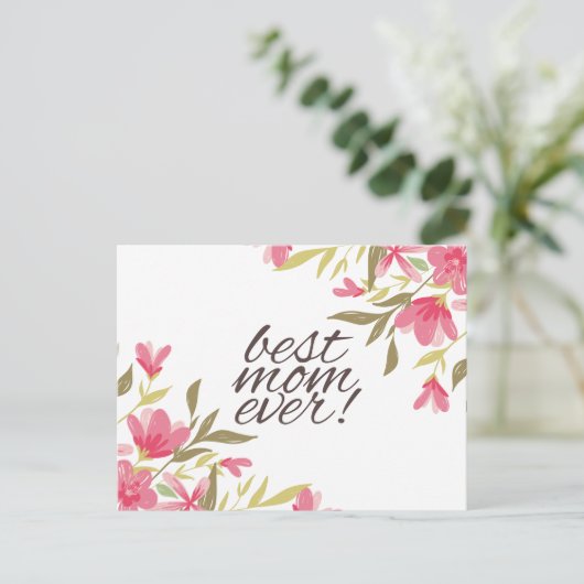 Best mam Ever Moederdag | BRIEFKAART (Staand voorkant)