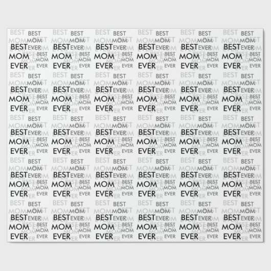 Best mam Ever Moederdag Cadeaupapier (Vlak)