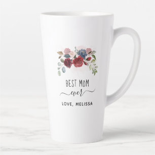 Best Mam Ever Moederdag Floral Aangepast Latte Mok