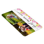 Best Mam Ever Moederdag Foto Collage Floral Magneet (Rechterzijde)