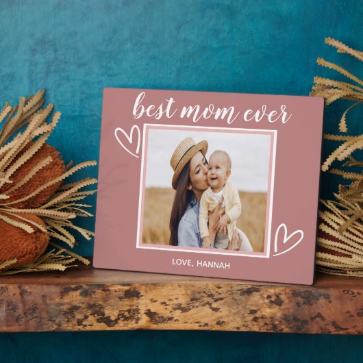 Best mam ever Moederdag Fotoplaat (Zijkant)