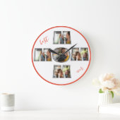 Best mam Ever Moederdag Gift 3 Photo Cutout Grote Klok (Huis)