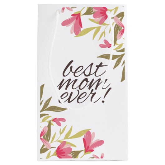 Best mam Ever Moederdag | Gift Bag Klein Cadeauzakje (Achterkant)