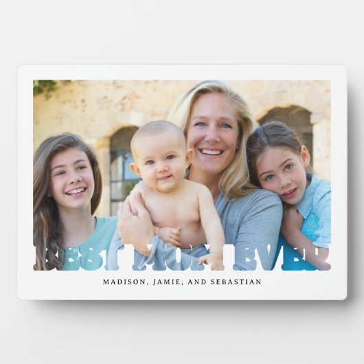 Best mam Ever Moederdag Gift Photo Fotoplaat (voorkant)
