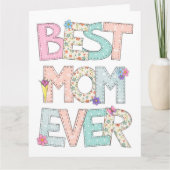 Best mam Ever Moederdag Kaart (Voorkant)