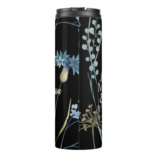 Best mam Ever Moederdag Monogram Floral Thermosbeker (Achterkant)