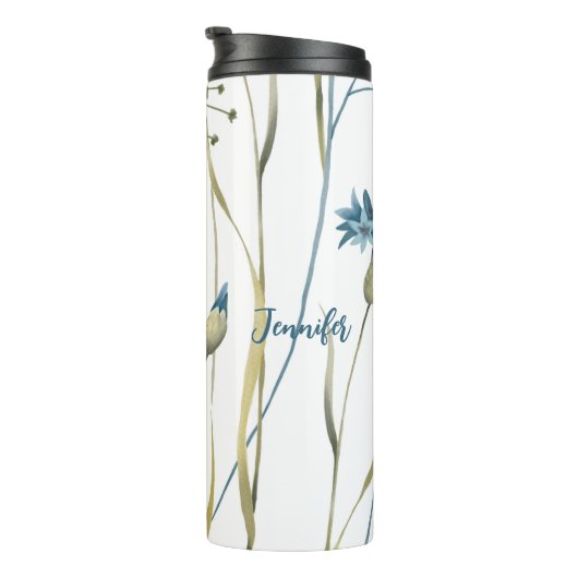 Best mam Ever Moederdag Monogram Floral Thermosbeker (Geroteerd rechts)