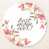Best mam Ever Moederdag | Onderzetter (Voorkant)
