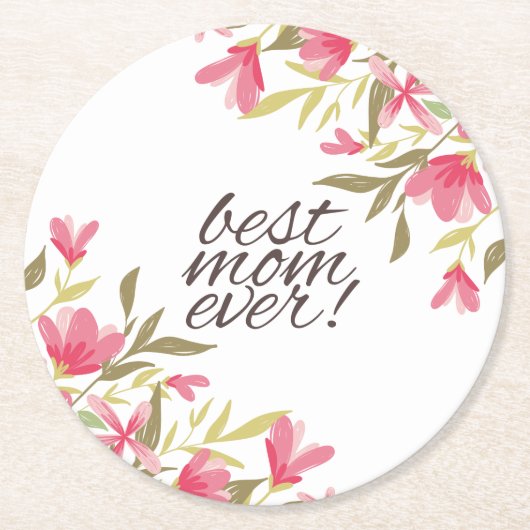 Best mam Ever Moederdag | Onderzetter (Voorkant)