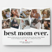 Best mam Ever Moederdag Photo Collage Plaque Fotoplaat (Voorkant)