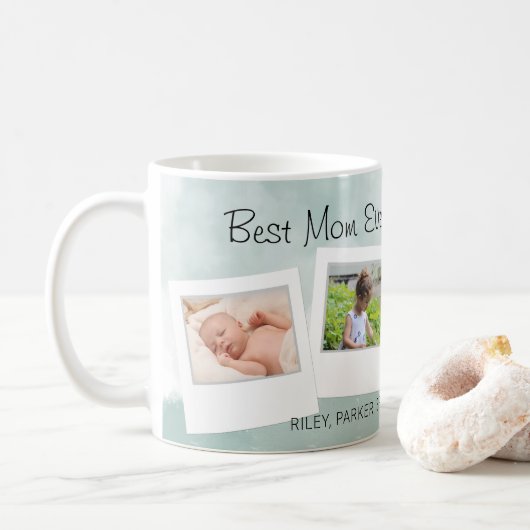 Best mam Ever Moederdag Photo Koffiemok (Met donut)