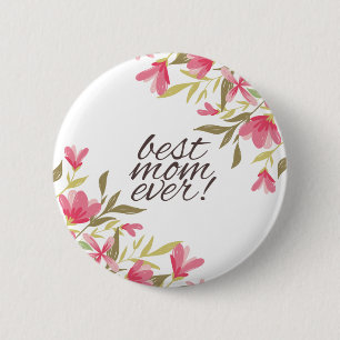 Best mam Ever Moederdag Pin-Button Ronde Button 5,7 Cm