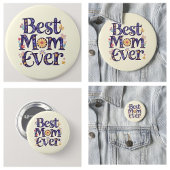 Best mam Ever Moederdag Ronde Button 5,7 Cm