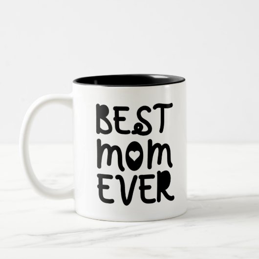 Best mam Ever Moederdag Tweekleurige Koffiemok (Links)