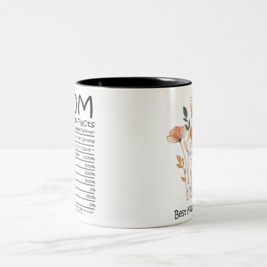 Best mam Ever Moederdag Tweekleurige Koffiemok (Center)