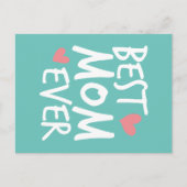 Best mam Ever Moederdag Typografie | BRIEFKAART (Voorkant)