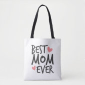 Best mam Ever Moederdag Typografie | Canvas tas (Voorkant)