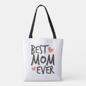 Best mam Ever Moederdag Typografie | Canvas tas (Achterkant)