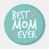 Best mam Ever Moederdag Typografie | Magneet (Voorkant)