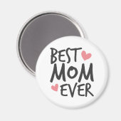 Best mam Ever Moederdag Typografie | Magneet (Voorkant / Achterkant)