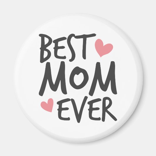 Best mam Ever Moederdag Typografie | Magneet (Voorkant)