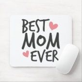 Best mam Ever Moederdag Typografie | Mousepad Muismat (Met muis)