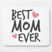 Best mam Ever Moederdag Typografie | Mousepad Muismat (Voorkant)